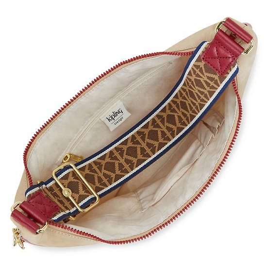 Sacs À Bandoulière Kipling Hania Classiche Beige | FR 1798ZU
